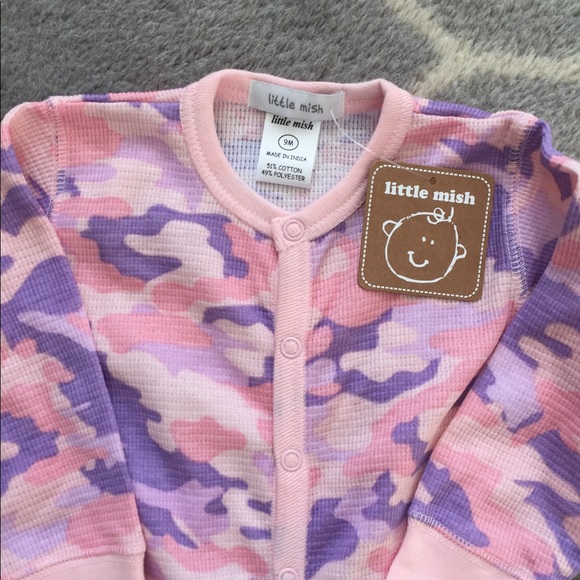 Little Mish Thermal Camo Footie - Picture 3 of 6